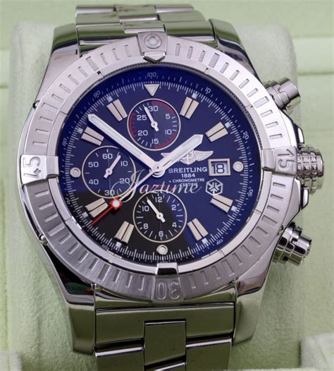 breitling chronometre etanche 300m a13370 platinum|Breitling avenger a13370 price.